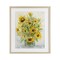 Stupell Industries Speckled Sun Flowers Vase Framed Print Under Glass, design by Patti Bishop